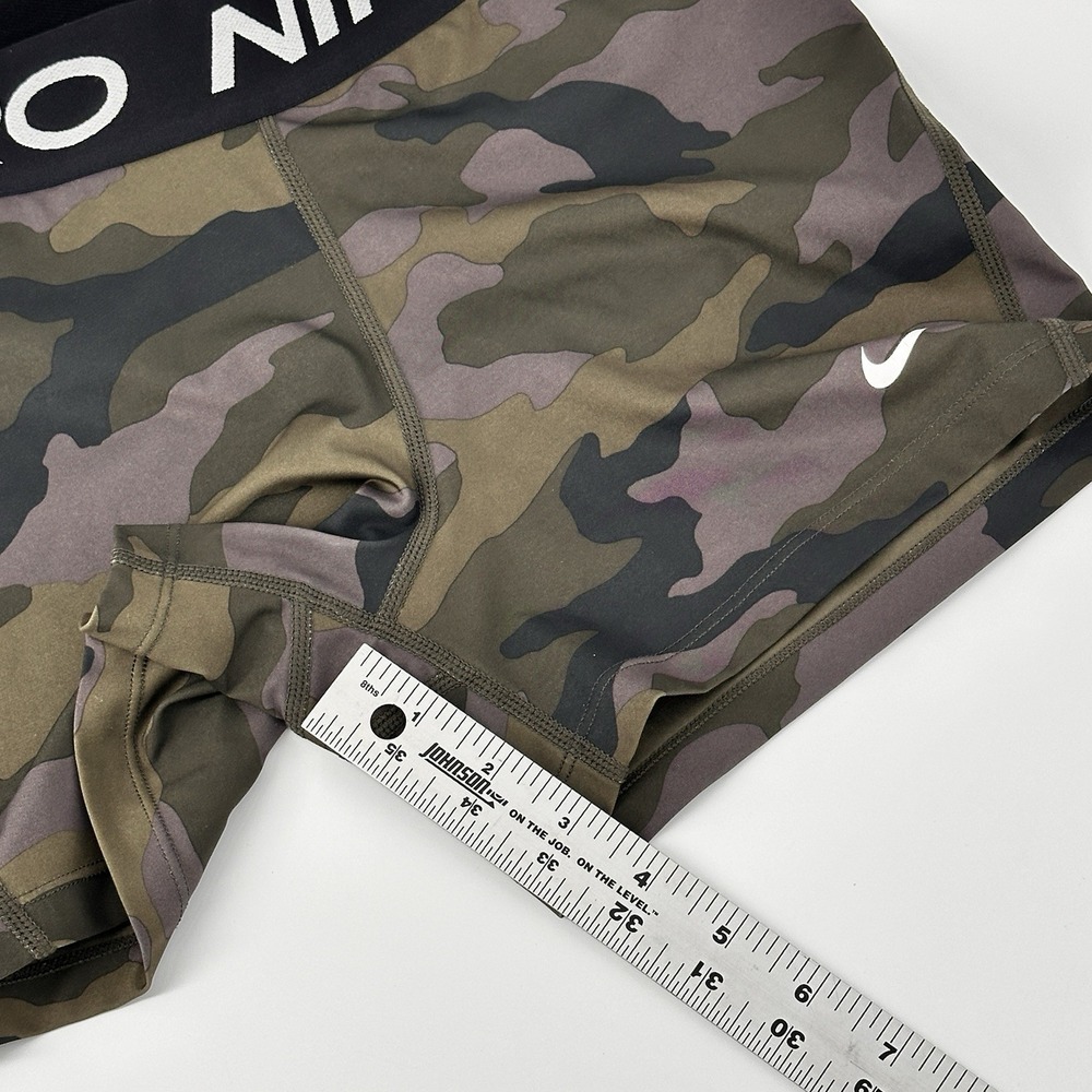 Nike Pro Dri Fit Women's M Compression Shorts Camo 3.5 In Inseam CU4636-082 - Picture 9 of 10